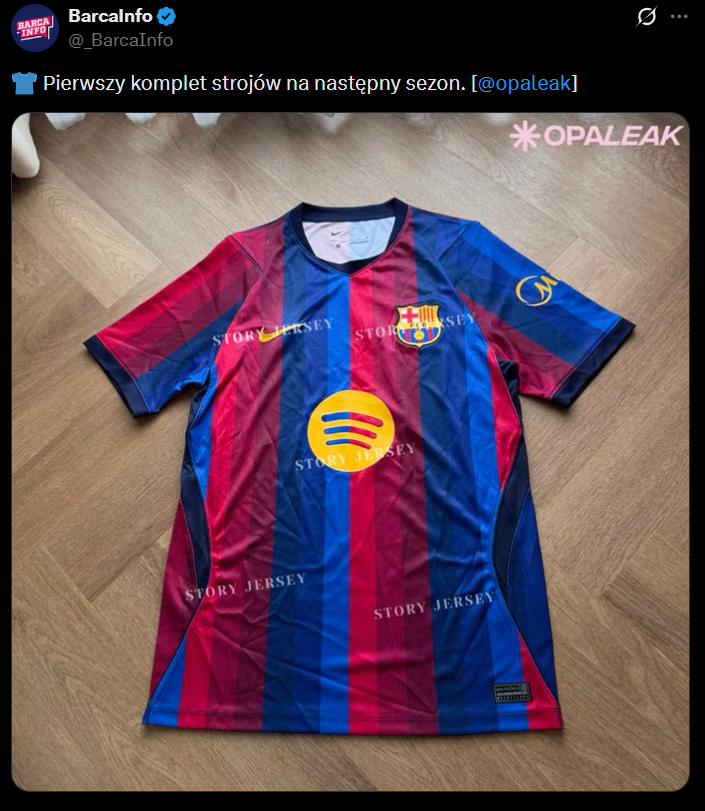 Tak w przyszłym sezonie ma wyglądać NOWA KOSZULKA Barcelony